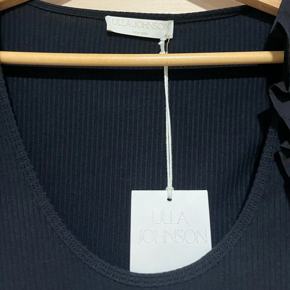 NWT Ulla Johnson Hanna Dress in Noir, Size 6 - Picture 9 of 13